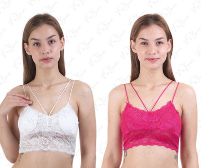 VS Beauti VS Beauti Dream Fit Women's Seamless Strap Padded Bra Women Full Coverage Lightly Padded Bra(Pink)