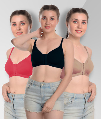 Clothonics Women Full Coverage Non Padded Bra(Multicolor)