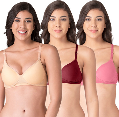 KOMLI Women Push-up Heavily Padded Bra(Multicolor)