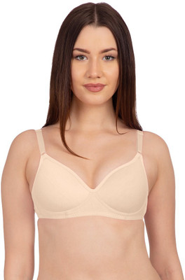 KOMLI Lightly Padded Full Coverage Women Full Coverage Lightly Padded Bra(Beige)