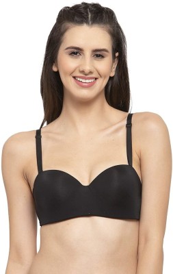 ATTIRE OUTFIT ATTIRE OUTFIT PADDED T-SHIRT BRA SEAMLESS Women T-Shirt Lightly Padded Bra(Black)