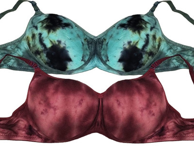 Estern Club Combo Pack of 2 Women Everyday Lightly Padded Bra(Maroon, Green)