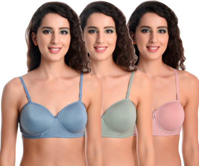 Narsingha Dreams Women T-Shirt Lightly Padded Bra(Multicolor)