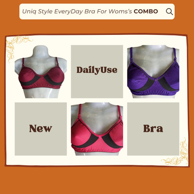 Creative Universal Womens Bra For Daily Use Women Everyday Non Padded Bra(Multicolor)
