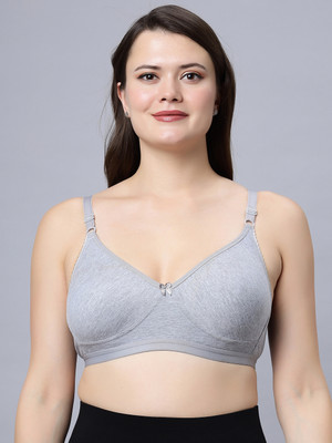 Eden BRA8GREY Women T-Shirt Non Padded Bra(Grey)