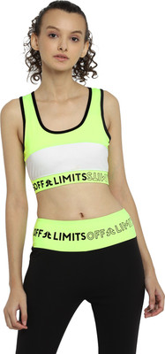 OFF LIMITS Women Sports Lightly Padded Bra(Green)