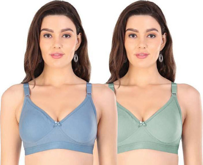 GelxmoNet Women T-Shirt Lightly Padded Bra (Multicolor) Women Full Coverage Non Padded Bra(Multicolor)