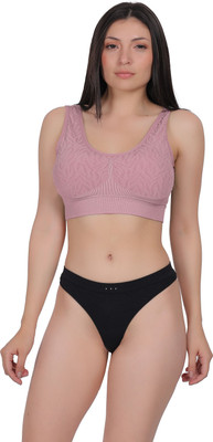 LUISSA LS-1025-Sport-Bra-BLHSadar- Women Push-up Lightly Padded Bra(Pink)