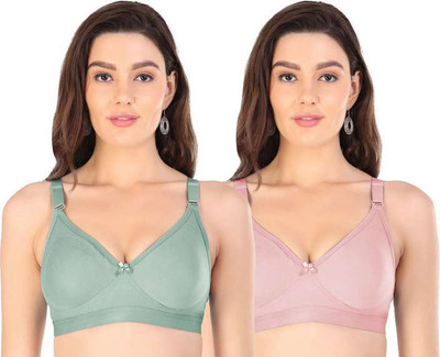 GelxmoNet Full coverage women non padded bra Women Full Coverage Non Padded Bra(Multicolor)