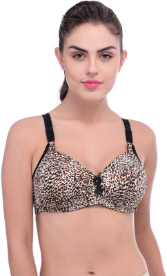 TOMKOT Seamless Full Covrage Side Bulge Covrage Women Full Coverage Lightly Padded Bra(Brown)