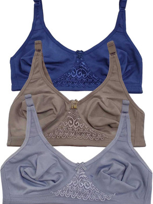 SuTJena BRA Women Minimizer Non Padded Bra(Multicolor)