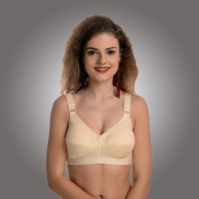 Divishatrader Roshni Women Full Coverage Non Padded Bra Women Full Coverage Non Padded Bra(Beige)