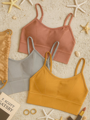 Fixfolk Women Everyday Lightly Padded Bra(Multicolor)