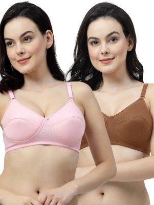 Shyam Sons FLAIR ManviFoam Women Everyday Lightly Padded Bra(Pink, Brown)