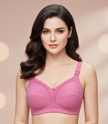 Lovanna fashion Women Full Coverage Non Padded Bra(Pink)