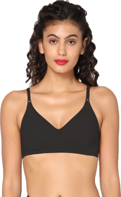 in care Women T-Shirt Non Padded Bra(Black)