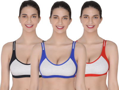 Yana Women Sports Non Padded Bra(Multicolor)