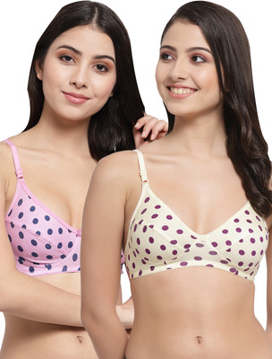 Docare YummyMino Women Everyday Non Padded Bra(Yellow, Pink)