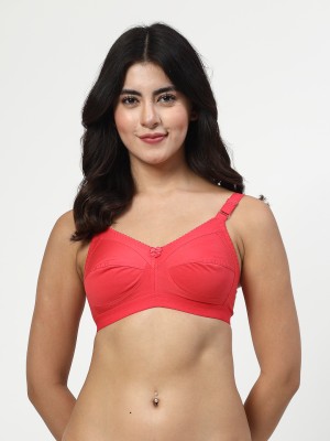 LILY C703 Women Minimizer Non Padded Bra(Red)