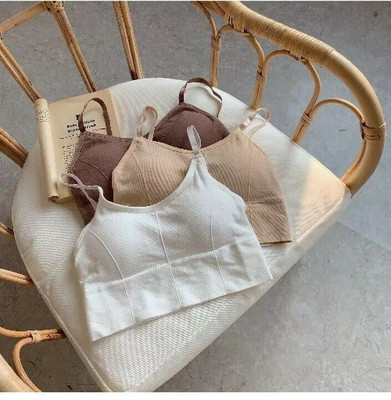 BRANKLY URJA WOMEN SOPRTS LIGHTLY PADDED BRA Women Cami Bra Lightly Padded Bra(Brown, White, Beige)