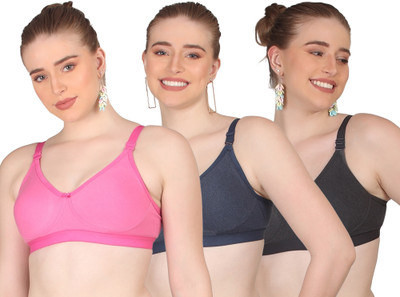 POOJA RAGENEE MOLDED BRA Women Everyday Non Padded Bra(Multicolor)