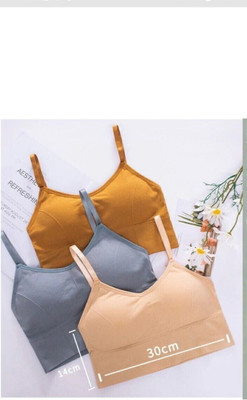 akruticreation fANCY FREE SIZE BRA Women Cami Bra Lightly Padded Bra(Multicolor)