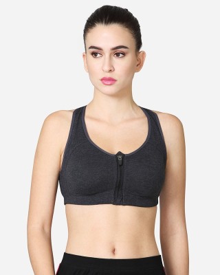 V Star VSAB05 Women Full Coverage Lightly Padded Bra(Grey)