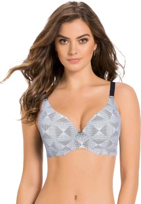 shyaway Shyaway FullCoverage Underwired Everday T-Shirt Padded Bra - Black, White Women Balconette Lightly Padded Bra(Grey)