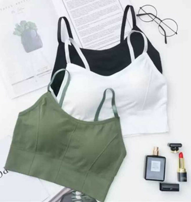 MAHEK CREATIVE Women Sports Lightly Padded Bra(Multicolor)