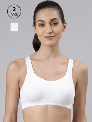 Dollar Missy Wire-Free Moulded Sports Women Sports Non Padded Bra(White)