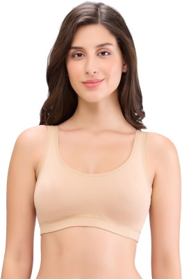 JULIET Women Sports Non Padded Bra(Beige)