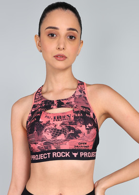 UNDER ARMOUR Women Sports Lightly Padded Bra(Multicolor)