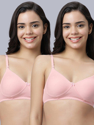 Eden EDEN103PINKPINK Women T-Shirt Non Padded Bra(Pink)