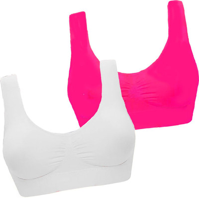 PIVLU Women Sports Non Padded Bra(Multicolor)