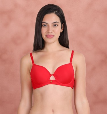 Susie Women T-Shirt Lightly Padded Bra(Red)