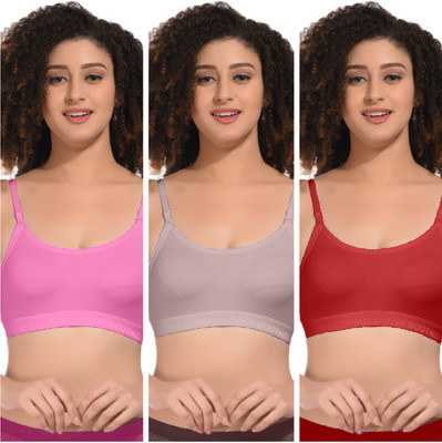 Bodymist Bra Women Cami Bra Non Padded Bra(Multicolor)