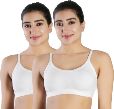 B-SOFT B-SOFT Molded MSB-201 Sports Bra For Women Women Sports Non Padded Bra(White)