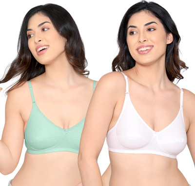 kalyani Fuller Cups Non Padded Straight Back Everyday Bra Women Everyday Non Padded Bra(Green)