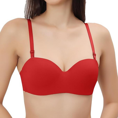 ATTIRE OUTFIT Women Push-up Heavily Padded Bra(Red)