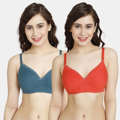 Rosaline By Zivame Women T-Shirt Lightly Padded Bra(Multicolor)