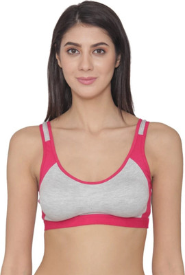 sadimini life styal Women Sports Non Padded Bra(Red, Grey)