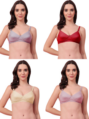 Shyam Sons FLAIR KLYN Foam Women Everyday Heavily Padded Bra(Grey, Maroon, Beige, Purple)