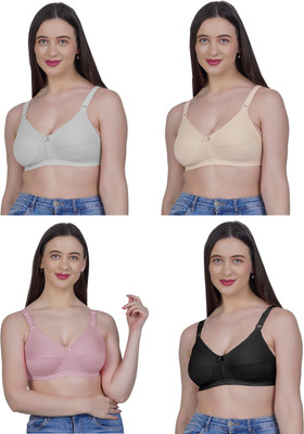 Shyam Sons FLAIR G603 Women Minimizer Non Padded Bra(White, Beige, Black, Purple)