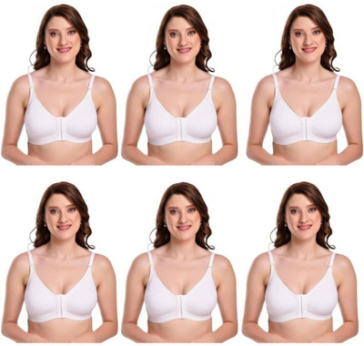 PARAVATIBAA ENTERPRISE Women Full Coverage Non Padded Bra(White)