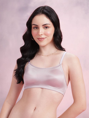 Dressberry Women T-Shirt Non Padded Bra(Purple)