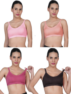 Shyam Sons FLAIR Lovely Women Everyday Non Padded Bra(Orange, Pink, Black, Purple)