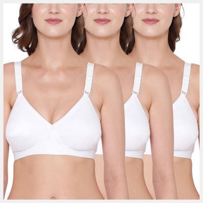 SOUMINIE Women Minimizer Non Padded Bra(White)