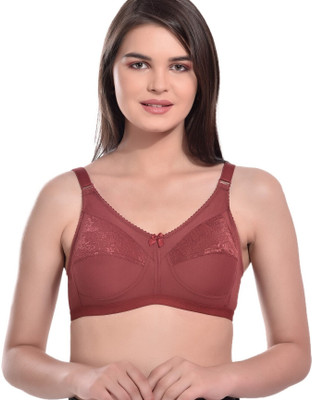 BodyAan Women Full Coverage Non Padded Bra(Maroon)