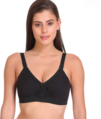 Salsa SUPER-FIT Women Full Coverage Non Padded Bra(Black)