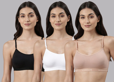 Dollar Missy Wire-Free Beginers Women Training/Beginners Non Padded Bra(Black, White, Beige)